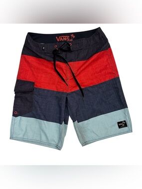 VANS Ruterded Men’s Boardshort Surfing Swim Trunks Size 28